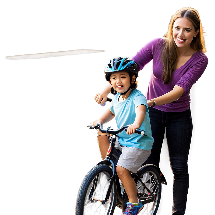 Family Bike Ride Png Alt