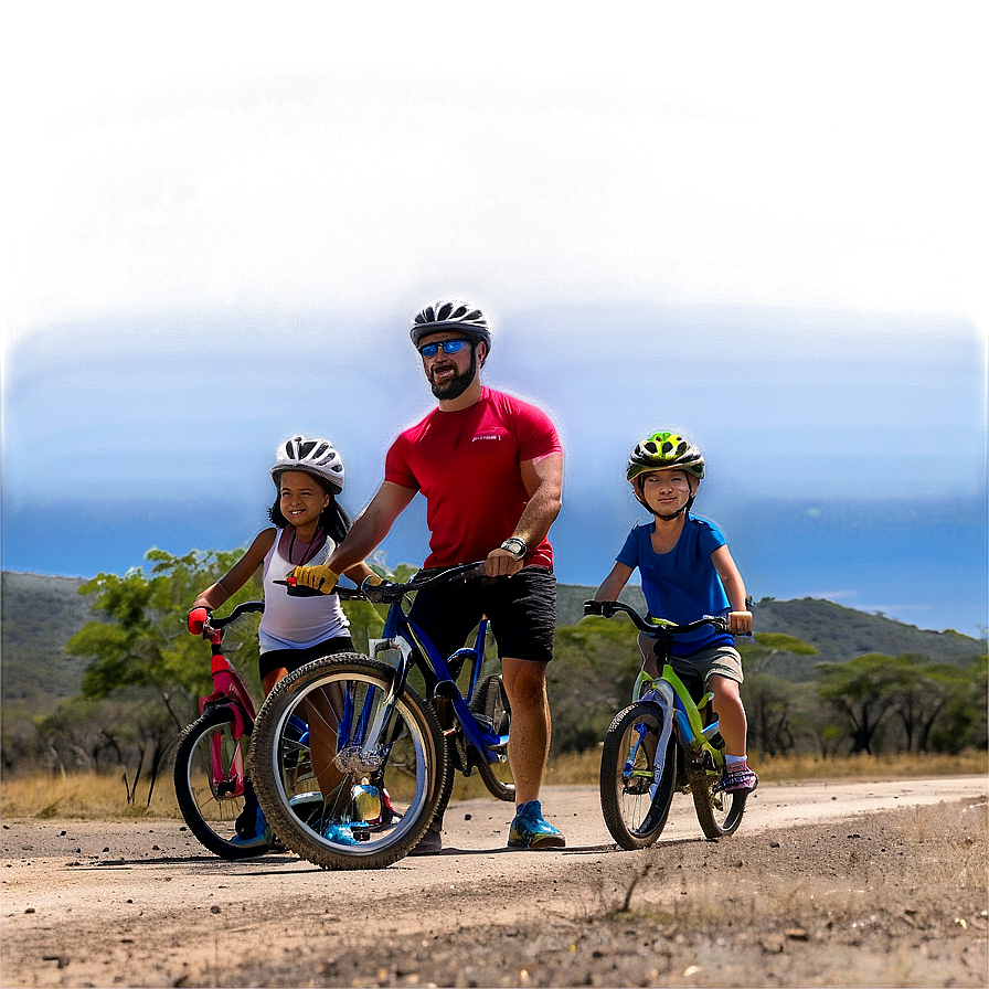 Family Biking Day Out Png 5