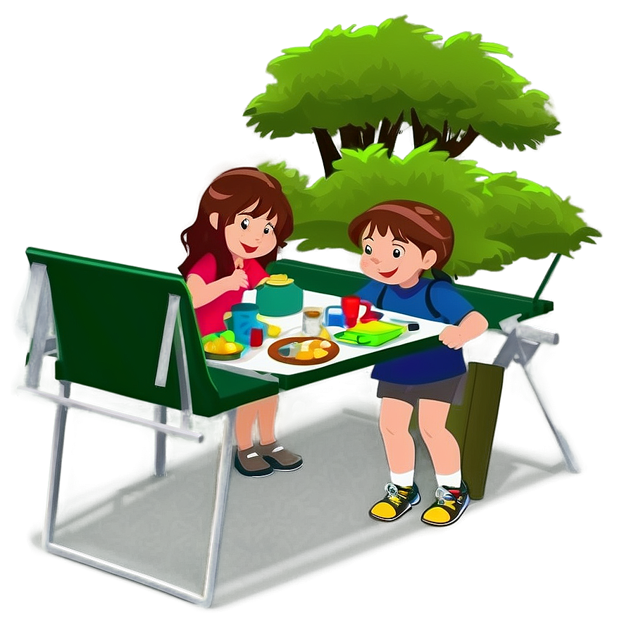 Family Camping Cartoon Png Gdu