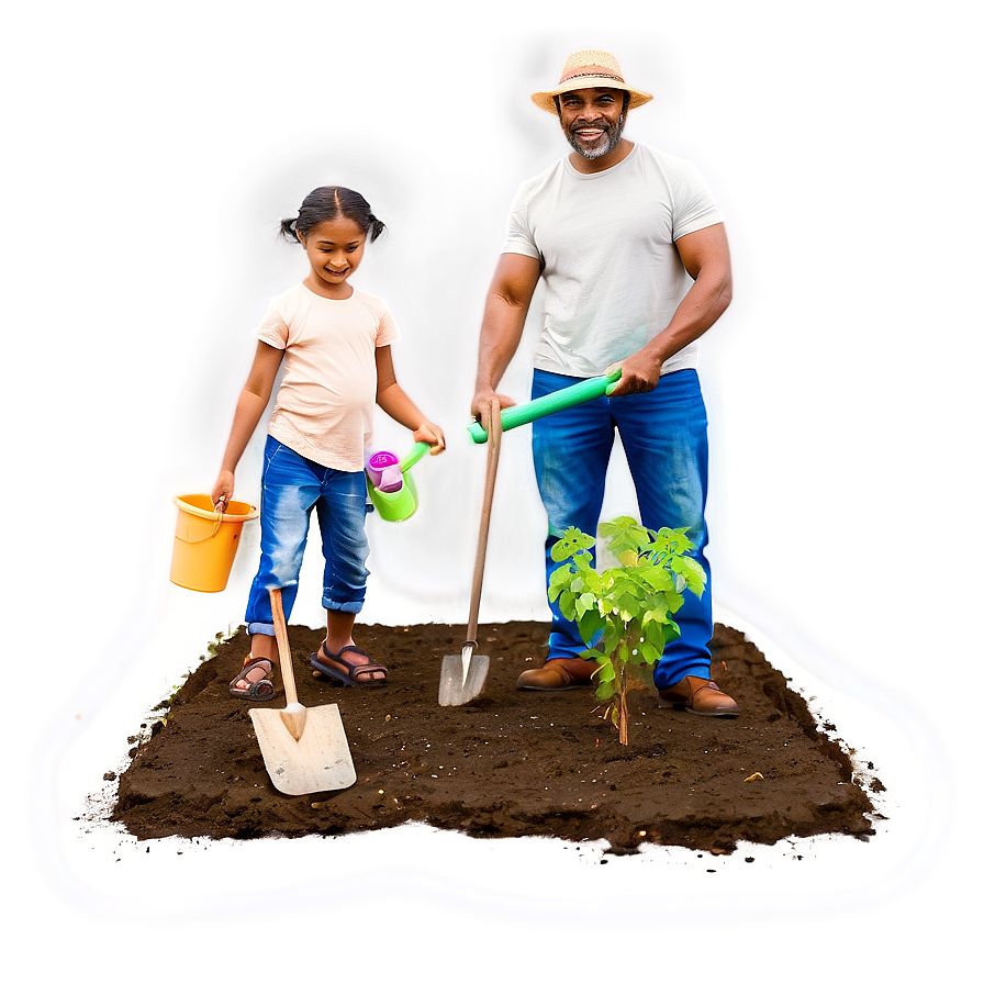 Family Gardening Activity Png Bbp82