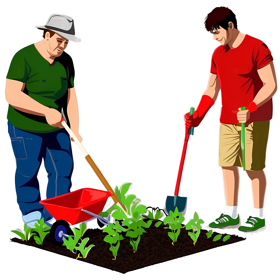 Family Gardening Clipart Png 06262024