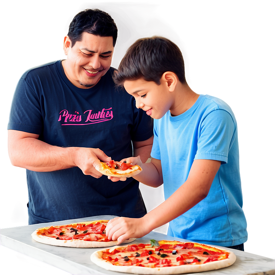 Family Making Pizza Png Tvn