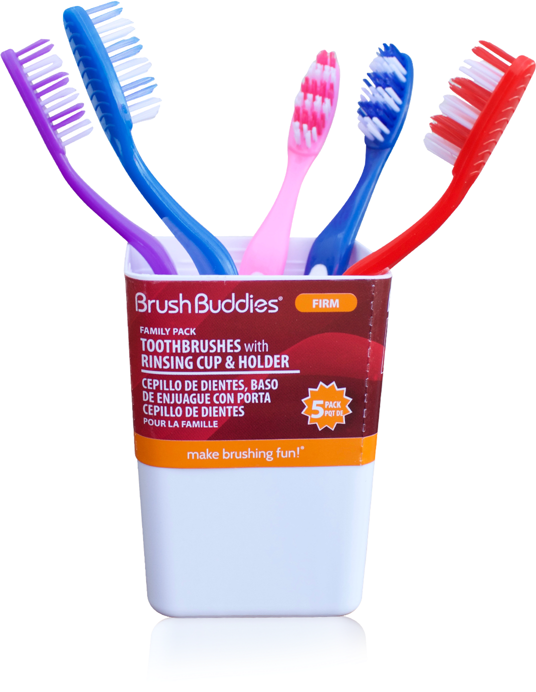 Family Pack Toothbrusheswith Cup Holder