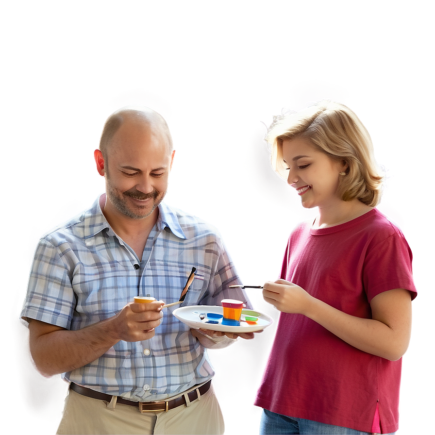 Family Painting Together Png Fqb20