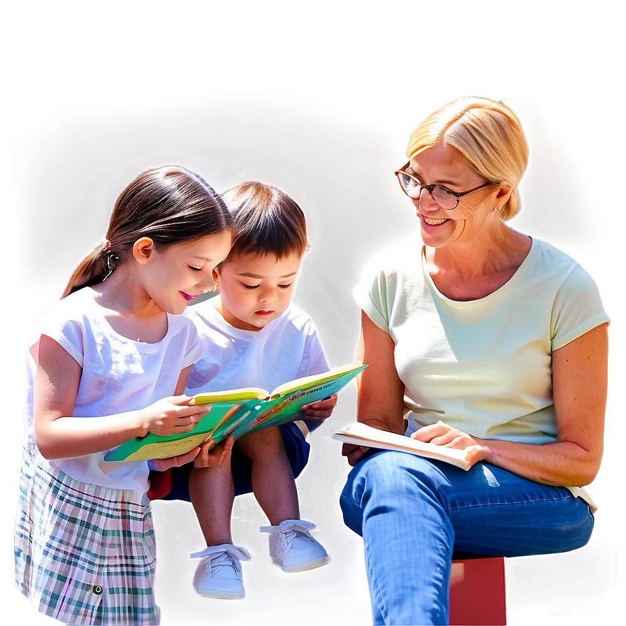 Family Reading Time Png Sit61