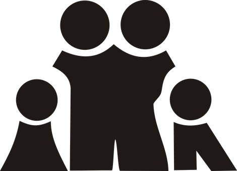 Family Silhouette Graphic