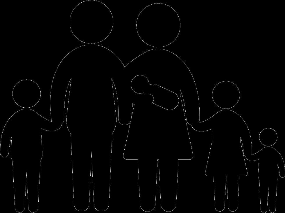 Family Silhouette Vector