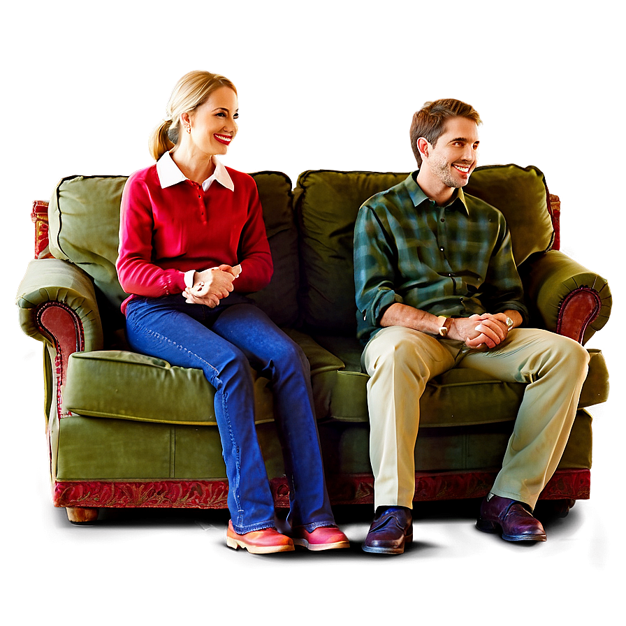 Family Sitting On Sofa Png Ysg