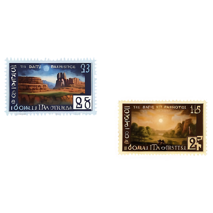 Famous Paintings Postage Stamp Png Cnx