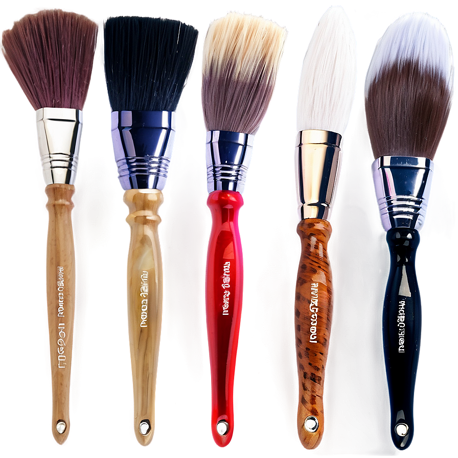 Fan Paint Brushes Png 2