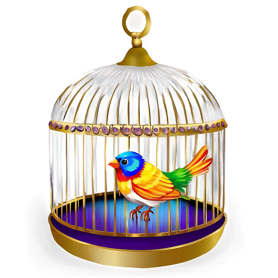 Fancy Birdcage Decoration Png 06122024