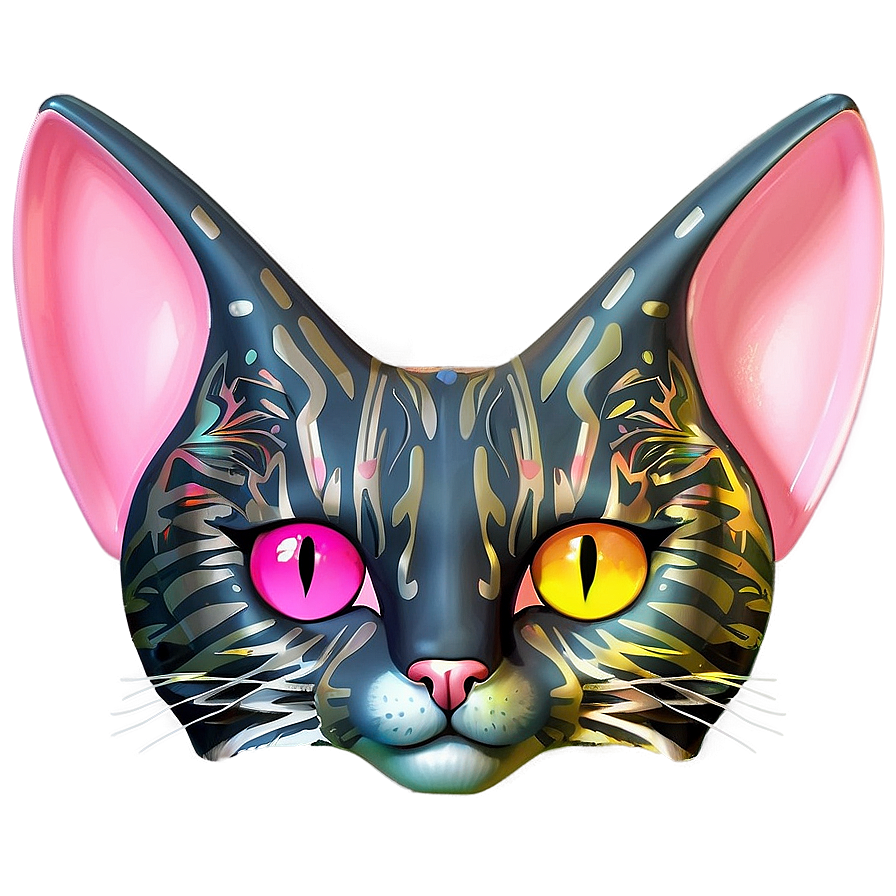 Fancy Cat Ear Drawing Png 78