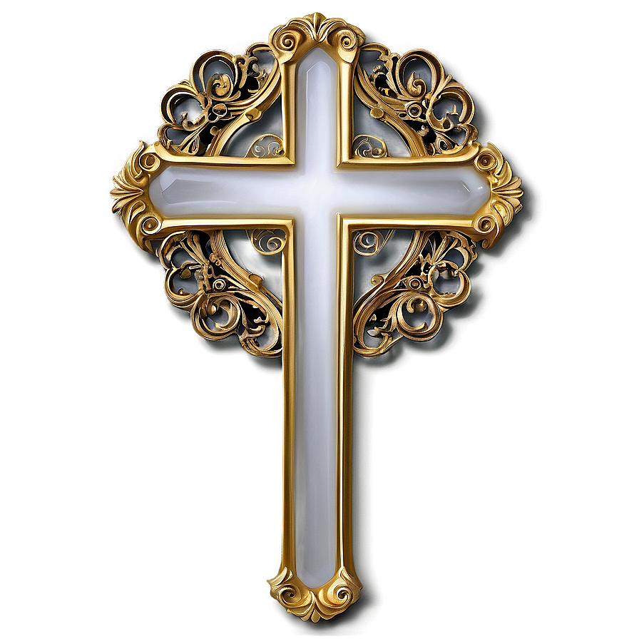 Fancy Cross Design Png Sjy17