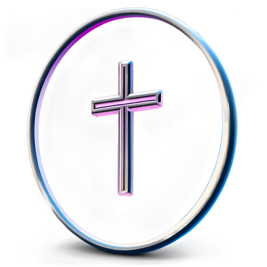 Fancy Cross In Circle Png Sad