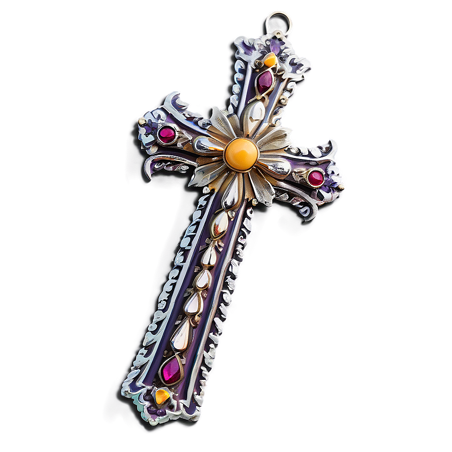 Fancy Cross In Hand Png 51