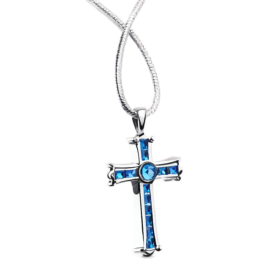 Fancy Cross Necklace Png 06292024