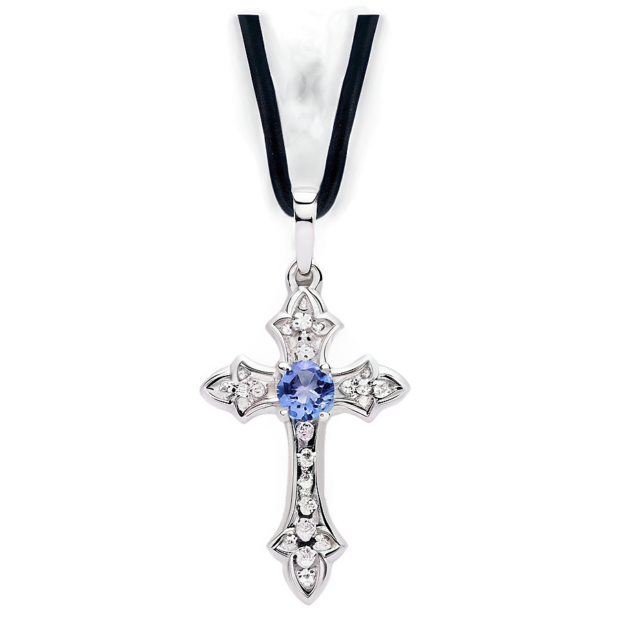 Fancy Cross Necklace Png 06292024