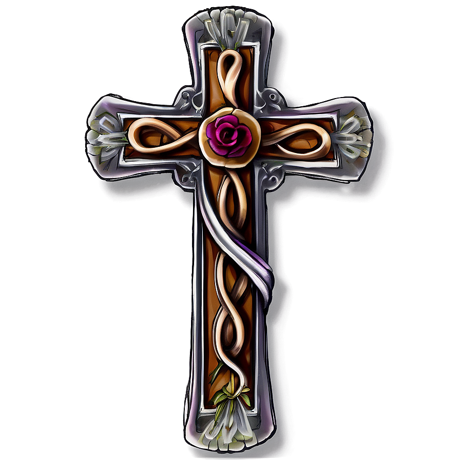 Fancy Cross Tattoo Design Png 17