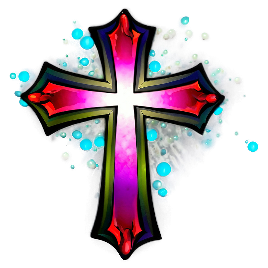 Fancy Cross With Gems Png Ume