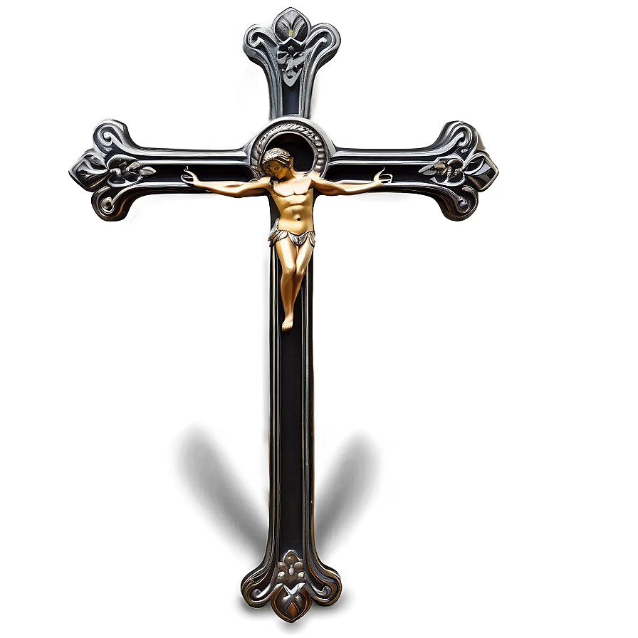 Fancy Cross With Halo Png Fyr