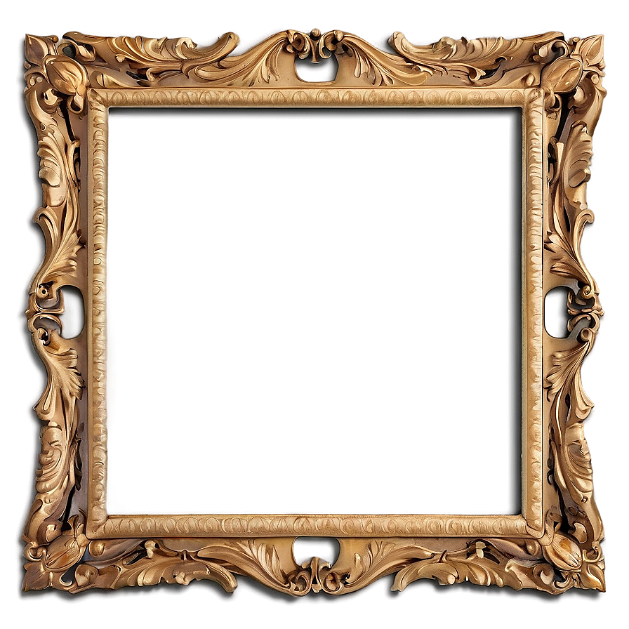 Fancy Frame For Artwork Png 06132024