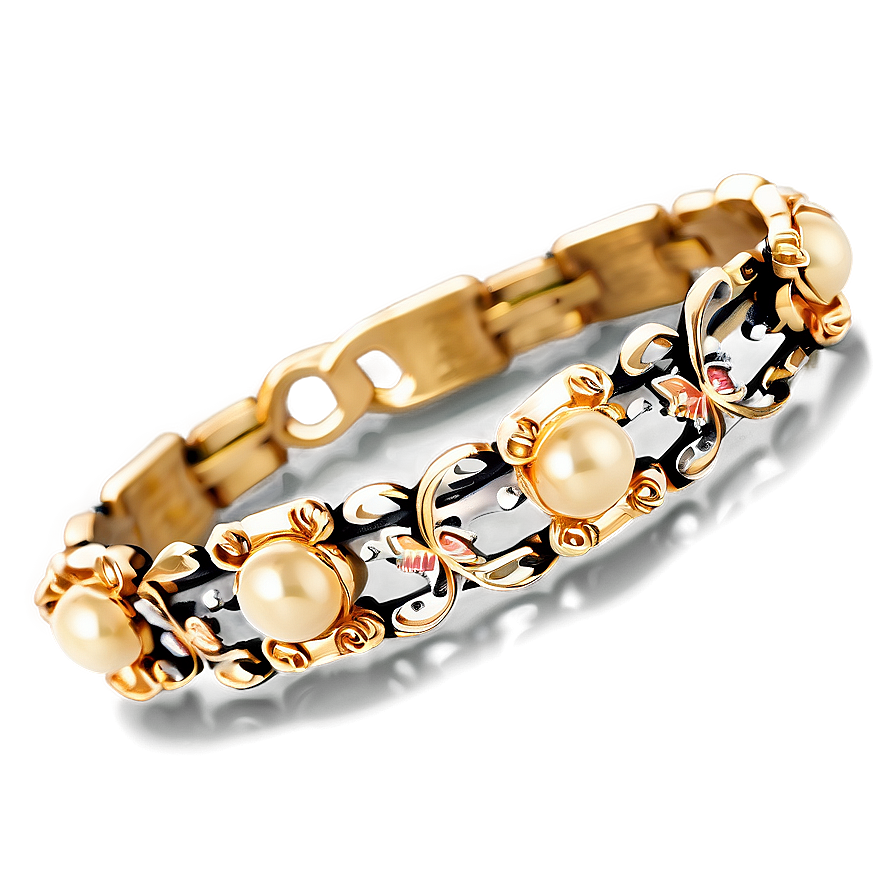 Fancy Gold Bracelet Accessory Png Gbj