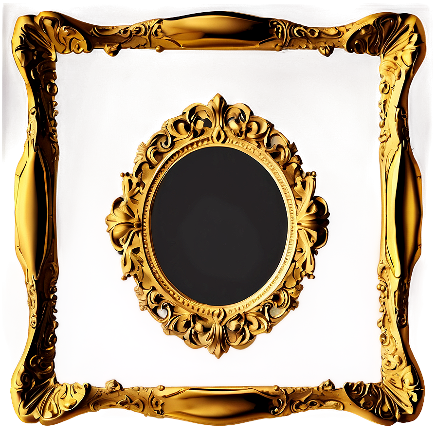 Fancy Gold Frame Png Xla