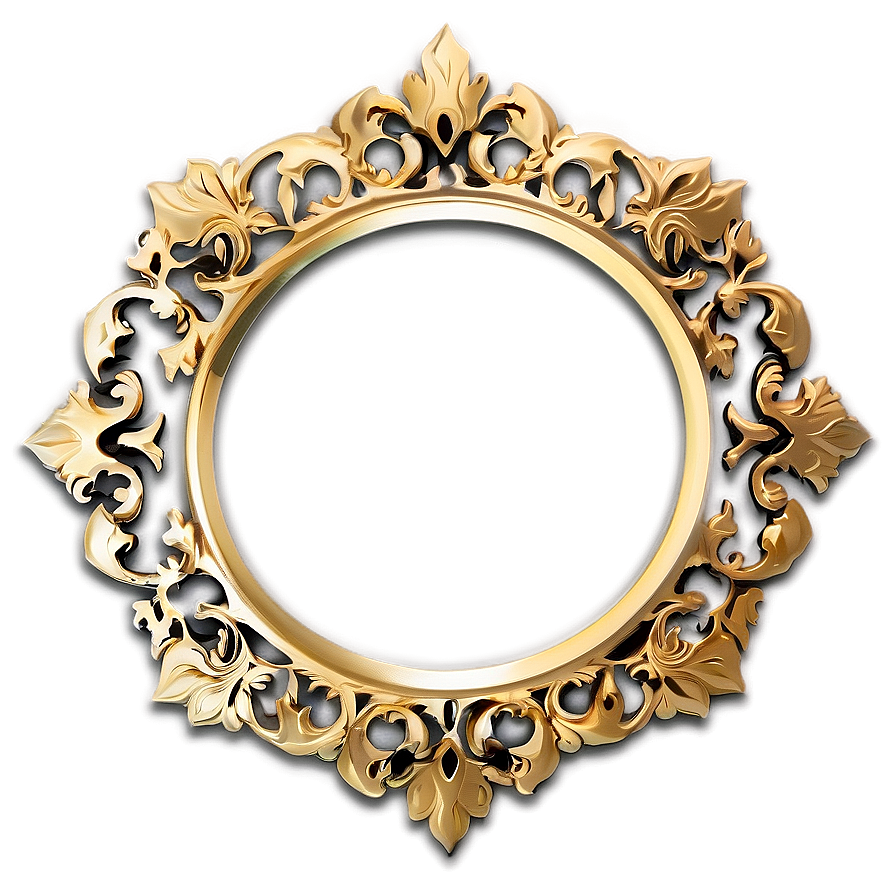 Fancy Gold Plate Png Whf