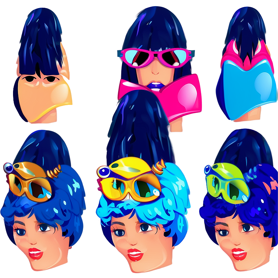 Fancy Hair Clipart Png 06282024