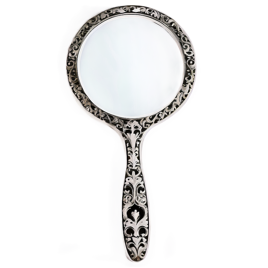 Fancy Hand Mirror Png 06212024