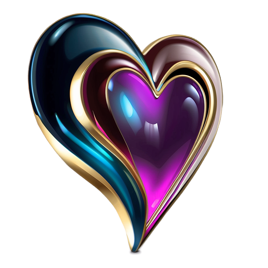 Fancy Heart Png 06242024