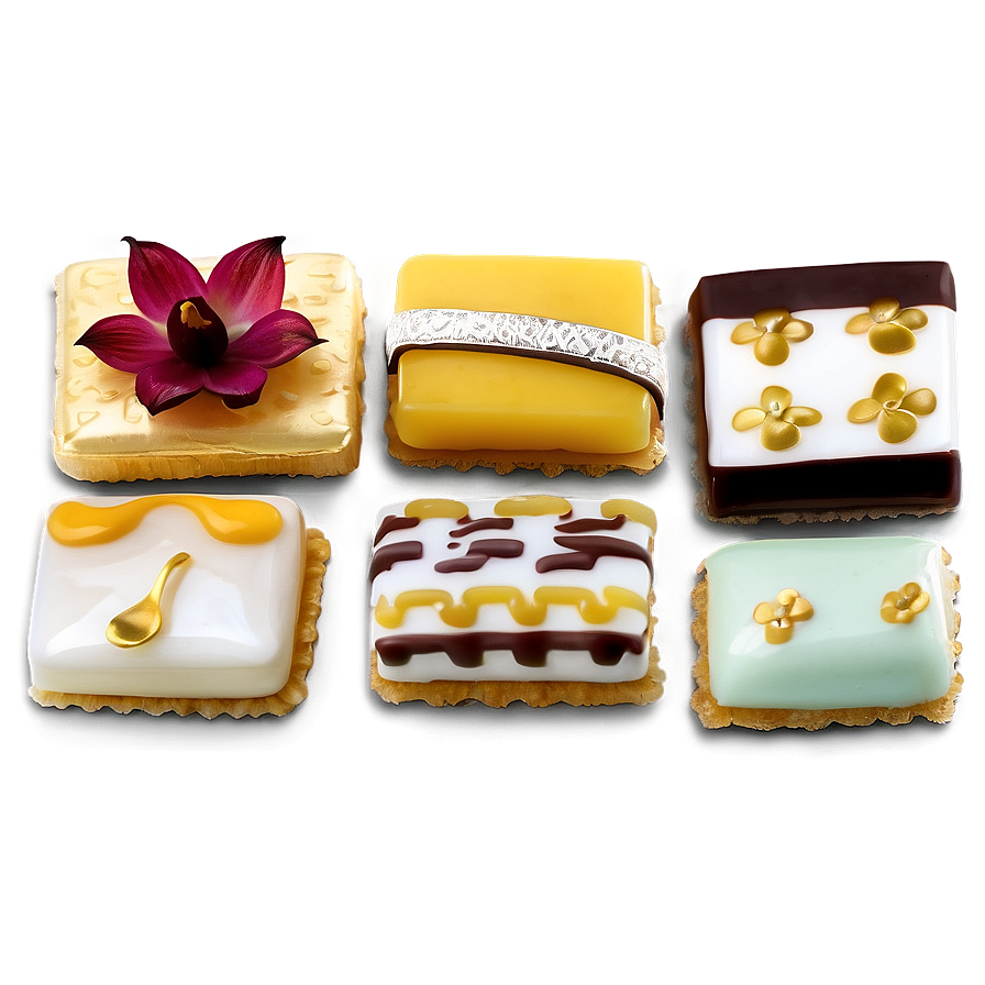 Fancy Petit Fours Png Goq10