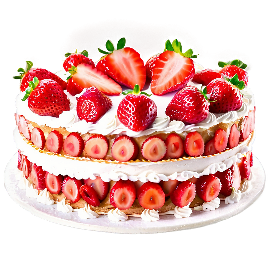 Fancy Strawberry Cake Png 88