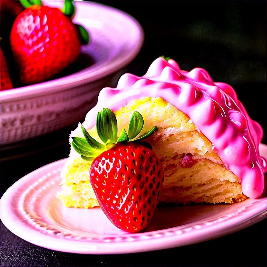 Fancy Strawberry Cake Png Vty