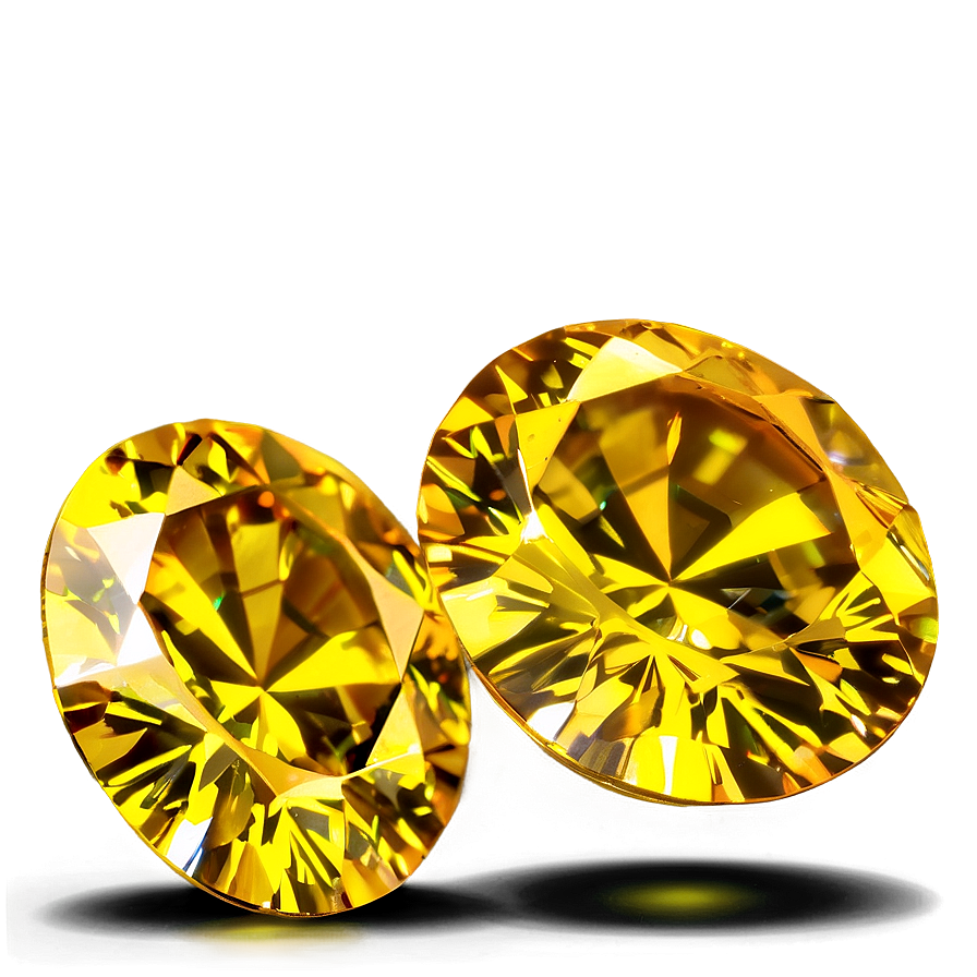 Fancy Yellow Diamond Jewel Png Ott10