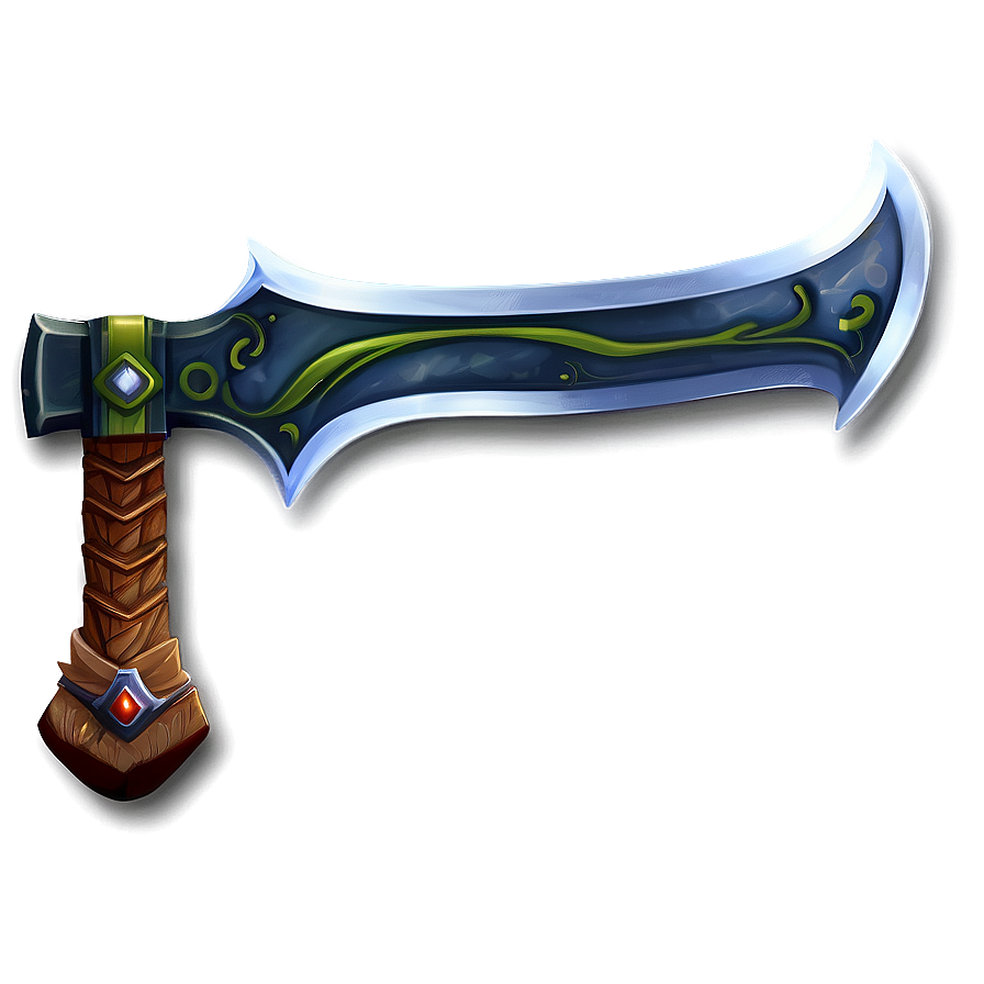 Fantasy Axe Illustration Png Qfc46