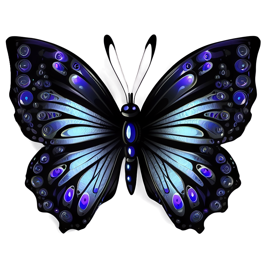 Fantasy Black Butterfly Drawing Png 4