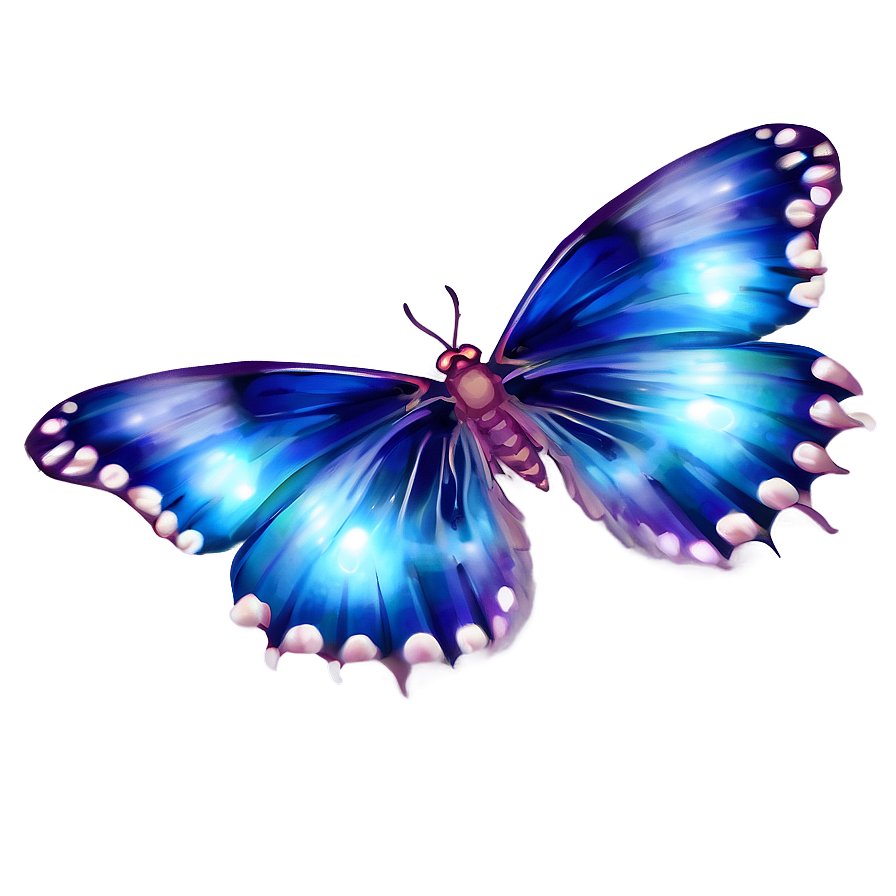 Fantasy Blue Butterfly Png Oau