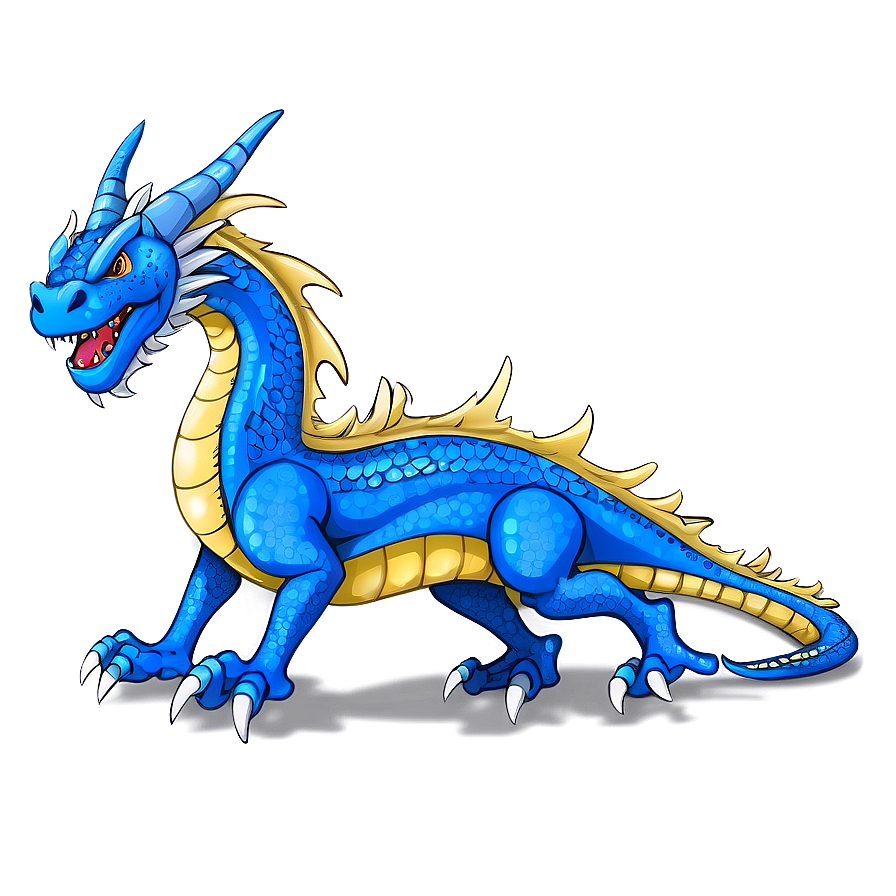 Fantasy Blue Dragon Design Png Jpo88