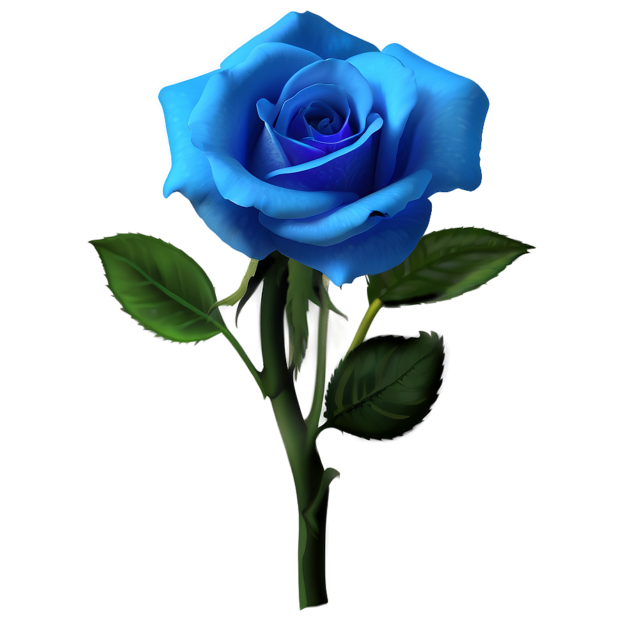 Fantasy Blue Rose Png Pmr42