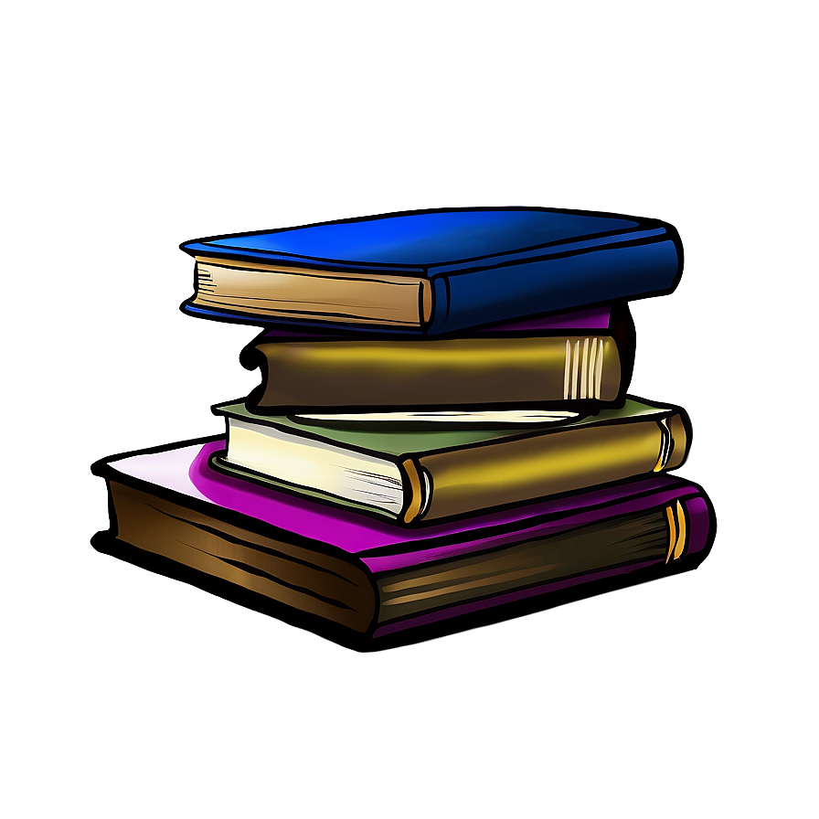 Fantasy Books Pile Png Dac3