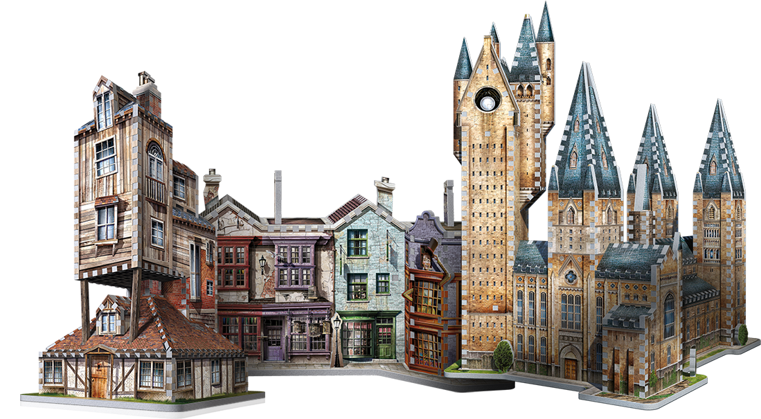 Fantasy_ Castle_and_ Tudor_ Houses_3 D_ Models