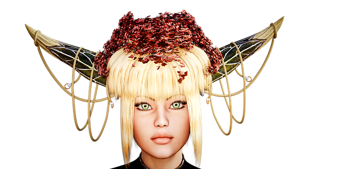 Fantasy Character Unique Headpiece