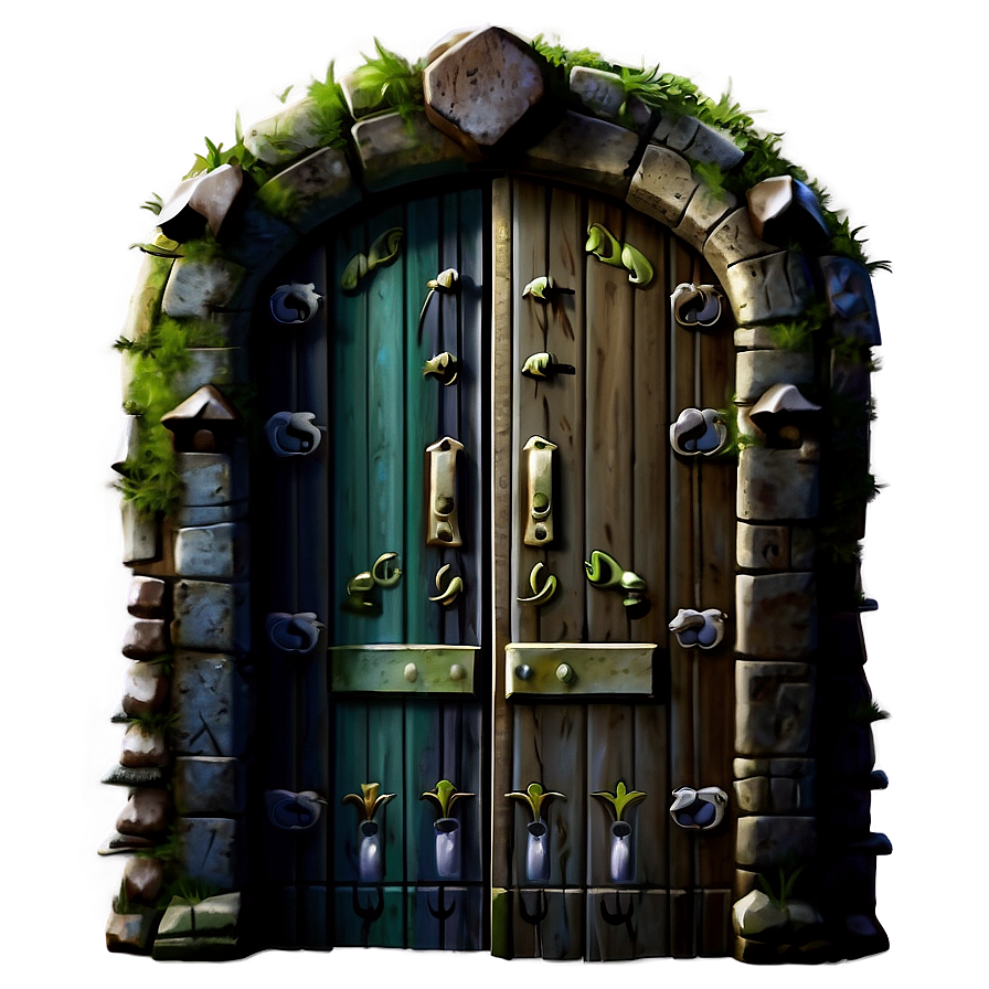 Fantasy Closed Door Art Png 1