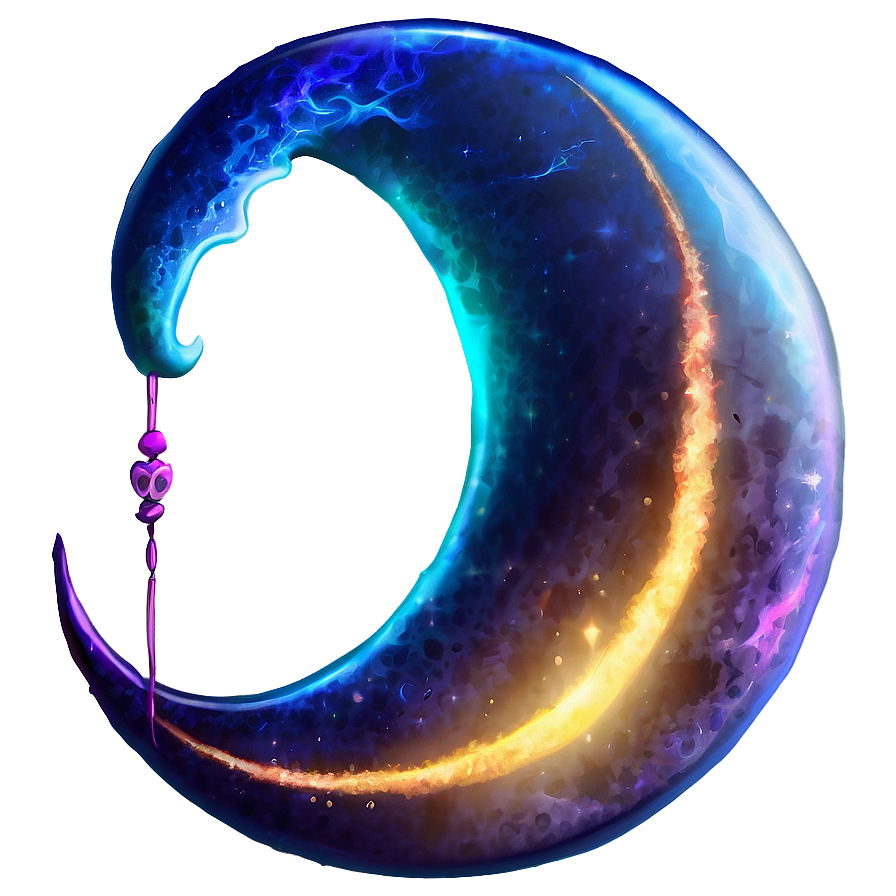 Fantasy Crescent Moon Png 06252024