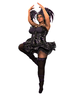 Fantasy_ Dancer_in_ Purple_ Costume