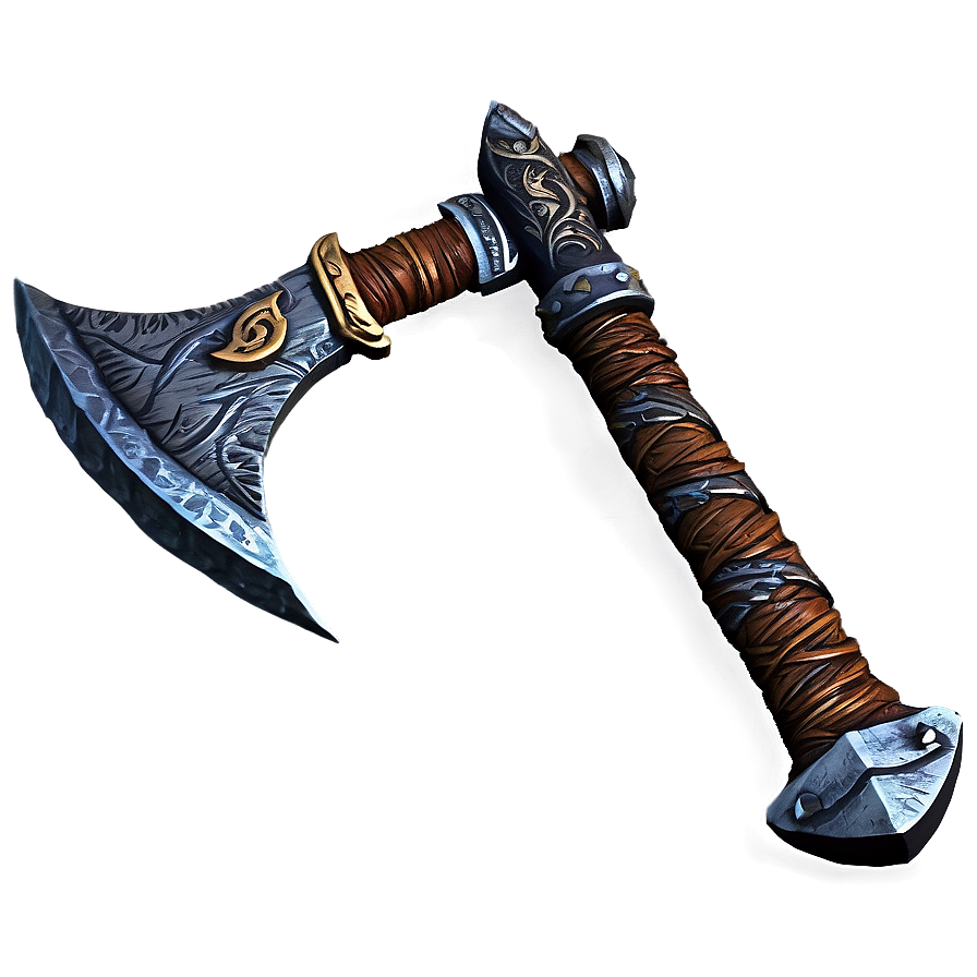 Fantasy Dwarf Axe Png 80