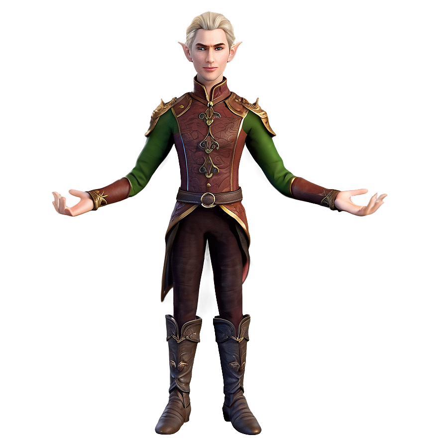 Fantasy Elf Doll Png 06112024