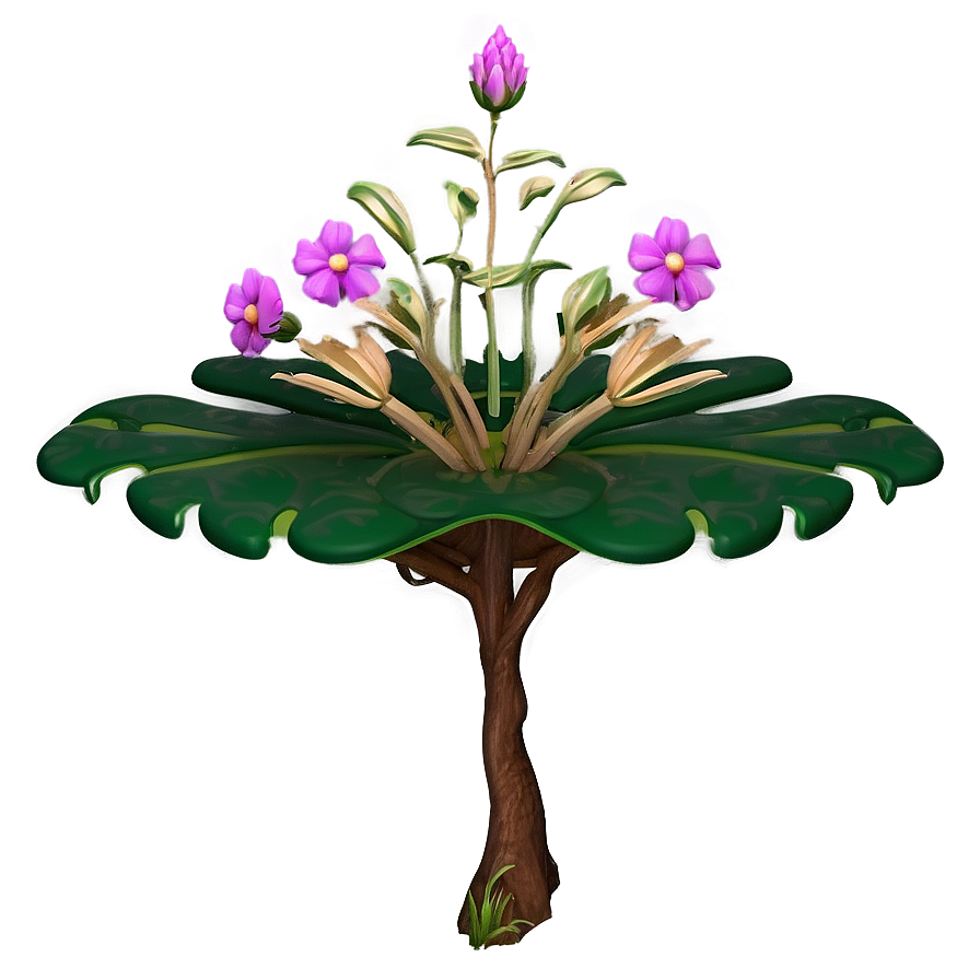 Fantasy Indie Flower Scene Png 06252024