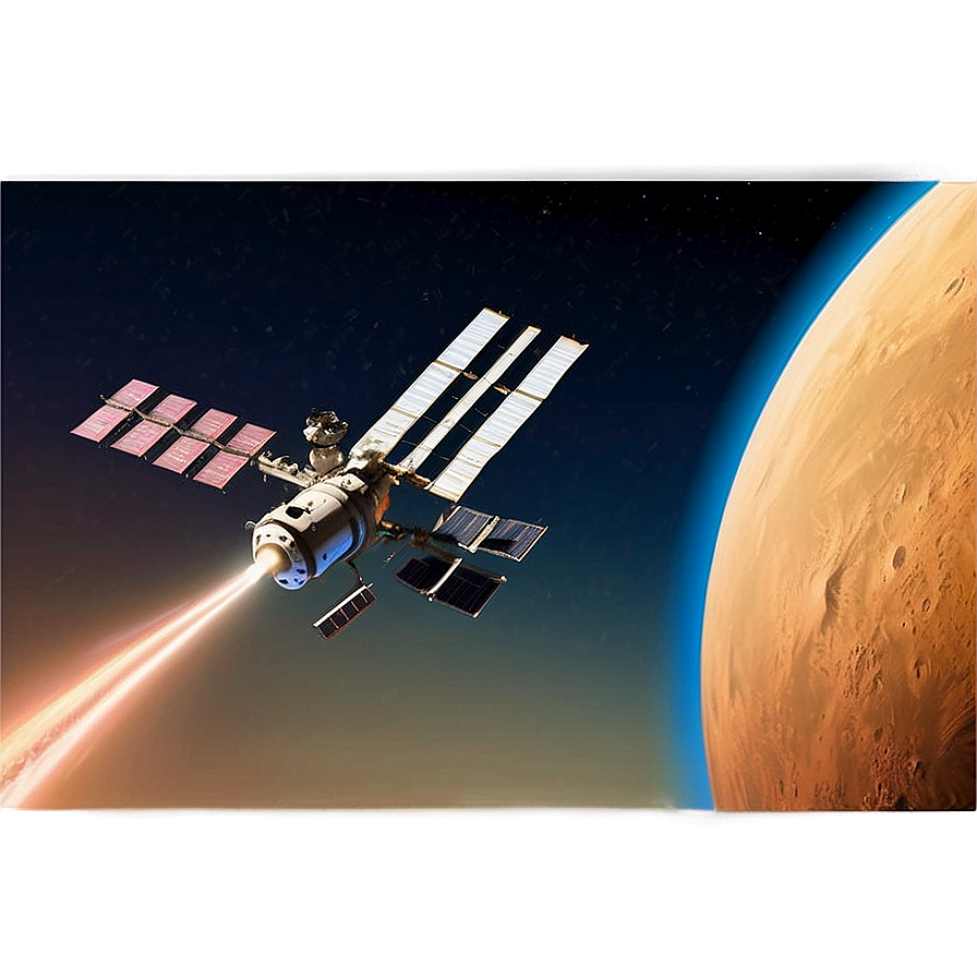 Fantasy Iss Above Planetary Horizon Png Dbf77